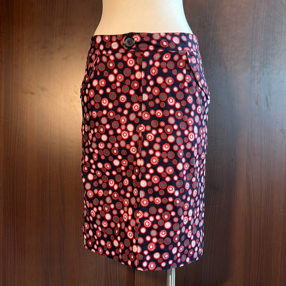 Marc Jacobs polka dot pencil skirt mid length